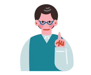 シニア男性のイラスト