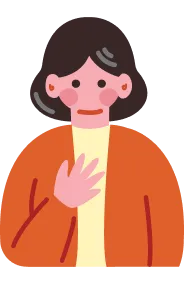 シニア女性のイラスト