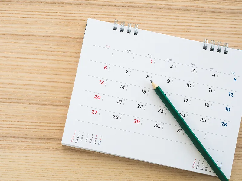 カレンダーの写真